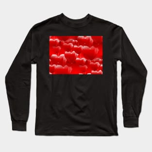 red heart balloons Long Sleeve T-Shirt